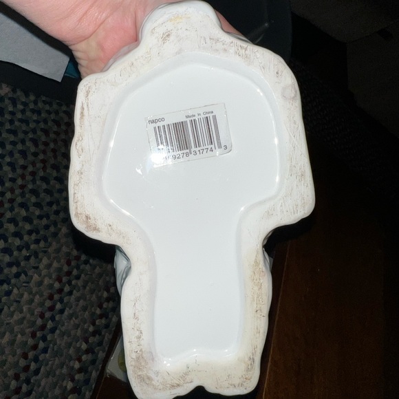 Vintage Ceramic Easter Bunny Rabbit Planter White. - Picture 4 of 6